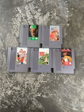 Nintendo NES Sports Game Lot Tecmo Bowl Double Dribble